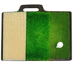 New Jef World Of Golf 3 Tier Practice Mat W/ Sand Trap Simulator. Fixed Price $129.95.