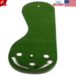 3 Holes Portable Golf Putting Green Mat Practice Indoor Training Non-skid Back. Fixed Price $70.66.