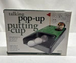 Indoor Golf! Talking Pop-up Putting Cup By Perfect Solutions- New Open Box. Fixed Price $25.00.