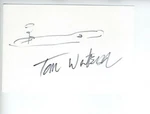 Pga Tom Watson Signed Autographed Drawing Sketch Golf Rare. Fixed Price $303.61.