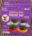 Hunger For Words Talking Pet Starter Set 4 Piece Recordable Buttons Dog Training. Fixed Price $14.89.