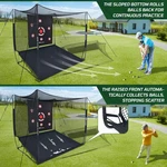 10X8X6FT Golf Practice Net Cage W/ Metal Frame Hitting Kit Indoor Outdoor. Fixed Price $199.43.