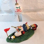 Putting Santa Golf Ball Christmas Ornaments Another Trees. Fixed Price $14.00.