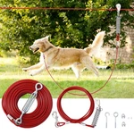 Luffwell 120FT Dog Runner Heavy Duty Yard Trolley System 15FT Tie Out Cable Larg. Fixed Price $59.98.
