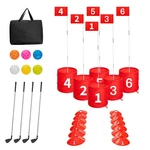 Sjehome 6 Hole Backyard Game Practice, Outdoor Indoor Golf.... Fixed Price $107.67.