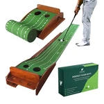 August Bay Premium Indoor/outdoor Putting Mat With Auto Ball Return, 9 X 6". Fixed Price $59.99.