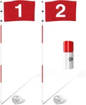 Golf Flagstick 6FT, Portable Five-section Design For Backyard Practice Putting. Fixed Price $67.99.