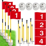 Golf Flagstick With Hole Cup Set, 3 Feet Portable Putting Green And Poles,. Fixed Price $125.07.