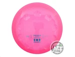 Used Ching Meso Precision 177G Pink Blue Foil Midrange Golf Disc. Fixed Price $17.99.