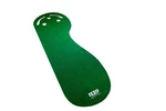 Izzo Golf 3' X 9' 3-HOLE Putting Mat Green Kidney Shaped. Fixed Price $52.00.