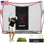 Bearwill Golf 10X7FT Heavy Duty Practice Nets Mat Target Cloth 8 Tees. Fixed Price $144.80.