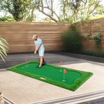10X5FT Golf Training Mat Putting Green Turf 3 Holes Flags Cups Indoor Outdoor. Fixed Price $210.17.