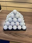 Golf Ball Stacking Pyramid Tray. 5X5 And 4X4 Reversible Holding. Fixed Price $15.00.