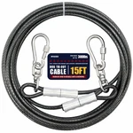 Myaxbd 15FT Dog Tie Out Cable 5MM Diameter Heavy Duty Lead With 1000LBS Bre.... Fixed Price $16.29.