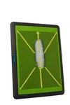Teetime Golf Practice Mat Patent Pending Dual-tone Sequin Design Ideal .... Fixed Price $65.69.