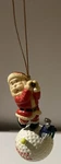 Santa Claus Christmas Tree Ornament Putting On Large Golf Ball. Fixed Price $8.67.
