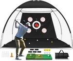 10X7 Golf Net With Tri-turf Mat For Indoor/outdoor Training & Gifts. Fixed Price $116.99.