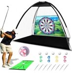 10X7FT Practice Golf Set - Featuring Durable Hitting Felt Batting Net.... Fixed Price $59.99.
