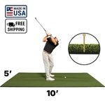 Usa-made 5'X10' Nylon 1" Turf Golf Hitting Mat Holds Real Wood Tee Rubber. Fixed Price $371.99.