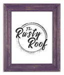 Distressed Cimarron - Purple Picture Frame Solid Wood. Fixed Price $13.99.