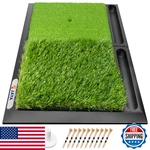 Jaya 25 X 17 Golf Hitting Mat Ball Tray Heavy Rubber Base Fairway Rough Turf. Fixed Price $58.59.