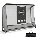 Shopsource 10X7FT Golf Hitting Practice Net With Steel Frame And Target Cloth. Fixed Price $186.92.
