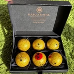 Kasco Royal Pure Golden Golf Color Balls Set Of 6 Luxury Premium Japan. Fixed Price $87.50.