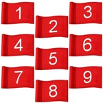 Riakrum Pcs Mini Golf Flags For Yard 8.9 X 5.7 Inch 1-9 Nylon Pin Flag.... Fixed Price $70.71.