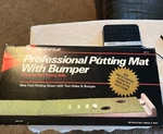 Jef World Golf JR-111 9' Professional Putting Mat With Bumper And Two Holes. Fixed Price $19.25.