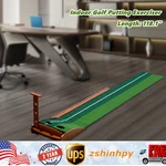10FT Indoor Golf Putting Exerciser Green W/ Automatic Ball Return System. Fixed Price $57.13.