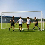 Pro Soccer Goal Set 16X7FT W/6 Cones & Net, Heavy Duty 50MM Steel. Fixed Price $169.99.