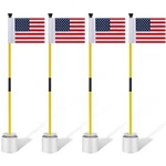 4 Pack Golf Flagstick 3FT Putting Green Pin And Hole Cup Set For Yard Po.... Fixed Price $101.51.