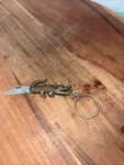 Pocket Knife Vintage Alligator Lock Back Keyring Folding 2.5 Inches Closed. Fixed Price $20.00.