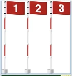 6FT Golf Flagstick Set Numbered & Poles 5-SECTION Portable Putting Green. Fixed Price $40.00.