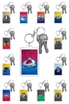 Nhl Hockey Photo Keychain Ice Rink Style Team Logo Color Splash Id Badge Clip. Fixed Price $8.95.