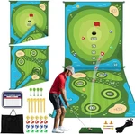 Golf Chipping Game, Double-sided Sticky Pro Battle Mat With 20 Balls. Fixed Price $87.71.