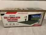 Home Golf Practice - Gosports 14 X 8 Ft Simulator Enclosure Kit W/ Impact Screen. Fixed Price $1099.00.