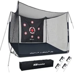 Heavy-duty Golf Hitting Practice 10X8X6FT Net Ball Rollback W/ Target Cloth. Fixed Price $199.43.