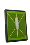 Teetime Golf Practice Mat Patent Pending Dual-tone Sequin Design Ideal .... Fixed Price $65.69.