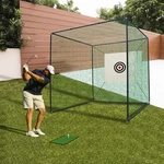 10X10X10FT Golf Practice Net Cage W/ Metal Frame Hitting Kit Indoor Outdoor. Fixed Price $239.00.