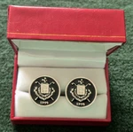 Detroit Golf Club Member Cufflinks Set - Hard To Find Vgc. Fixed Price $49.95.