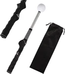 Lyreh Retractable Golf Swing Training Aid, Portable Grip Click Black. Fixed Price $7.13.