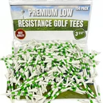 Against The Grain Pack Plastic Golf Ball Tees 150, White And Green. Fixed Price $25.21.