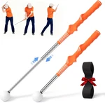 Retractable Golf Swing Training Aid Right-handed Tempo Stick Orange. Fixed Price $23.16.