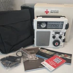 Eton FR300 Weather Radio Hand Crank Or Electric New In Box White Red Cross. Fixed Price $23.02.