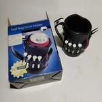 Golf Bag Drink Holder/ Cooler/coozie Includes 8TEES, Divot Tool/t-puller Totes. Fixed Price $8.35.