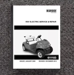 2009-2012 Electric Golf Cart Workshop Manual Freedom Rxv Ezgo Printed. Fixed Price $29.67.