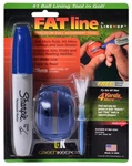 Fat Line Up Precision Golf Ball Alignment Tool With Stencil, Marker, Tee. Fixed Price $12.09.