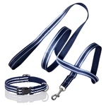 Pet Passion 2-PACK Max The Hardy Reflective Dog Collar 6FT. Leash For All. Fixed Price $34.67.
