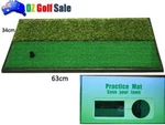 Heavy Duty Golf Driving Chipping Hitting Mat 63 X34CM Dual Height Grass Inc Tees. Fixed Price $63.64.